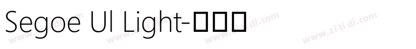 Segoe Ul Light字体转换